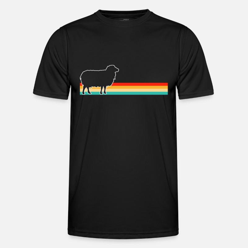 Sheep Retro - Men's Functional T-Shirt - black