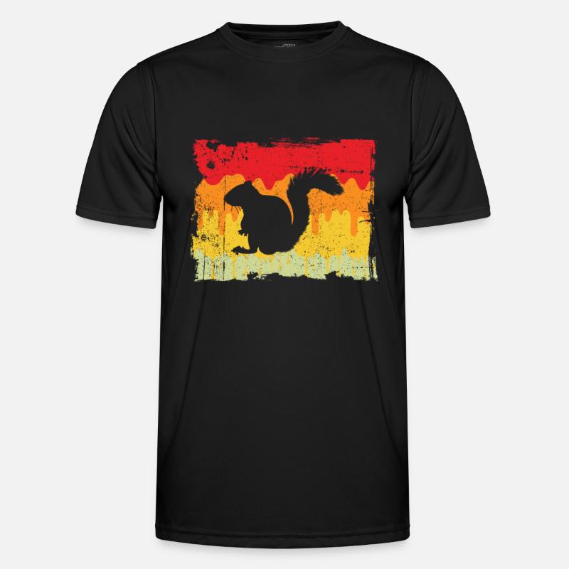 Eichhörnchen Retro Männer Funktions-T-Shirt