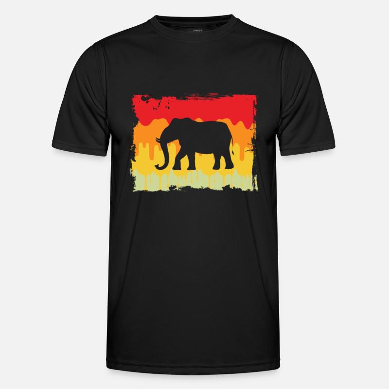 Rétro éléphant T-shirt sport Homme
