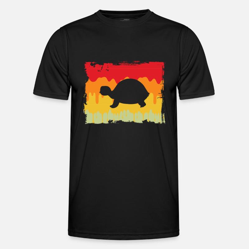 Turtle Retro - Men's Functional T-Shirt - black