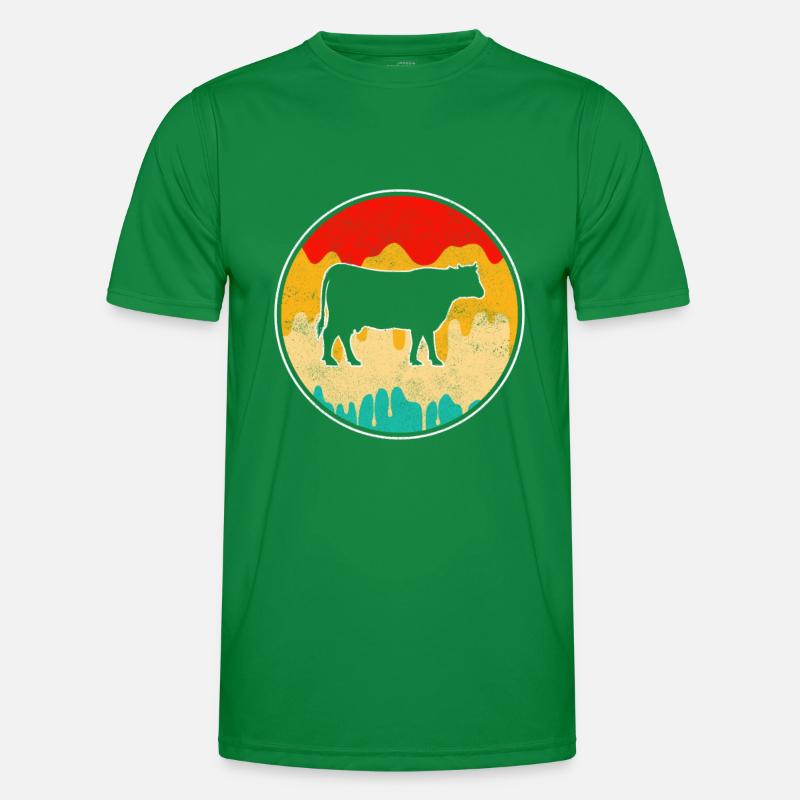 Cow Beef Retro Men's Functional T-Shirt