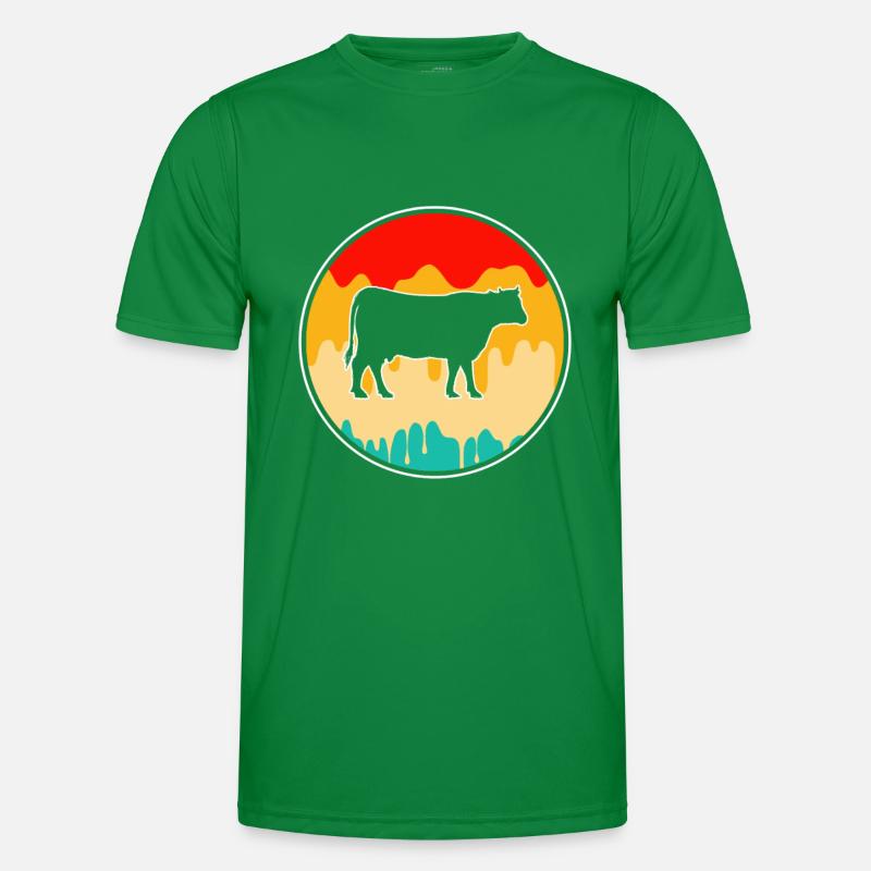 Cow Beef Retro Men's Functional T-Shirt