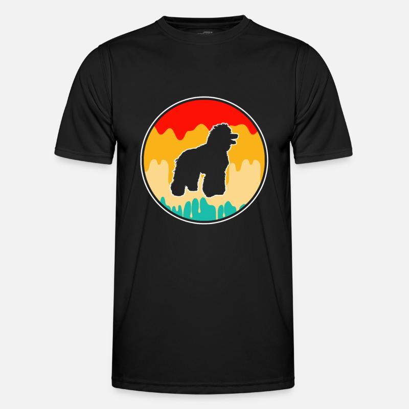 Poodle Retro - Men's Functional T-Shirt - black