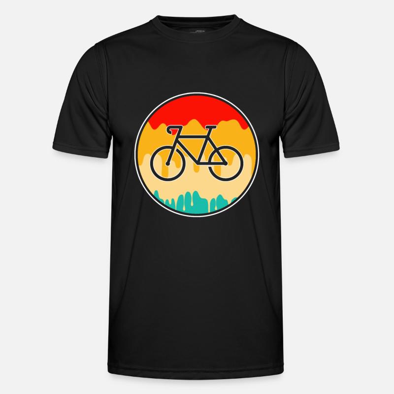 Bicycle Retro - Men's Functional T-Shirt - black