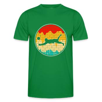 Volleyball Rétro - T-shirt sport Homme - vert - Devant - AI Model Male 178 dark (178cm)