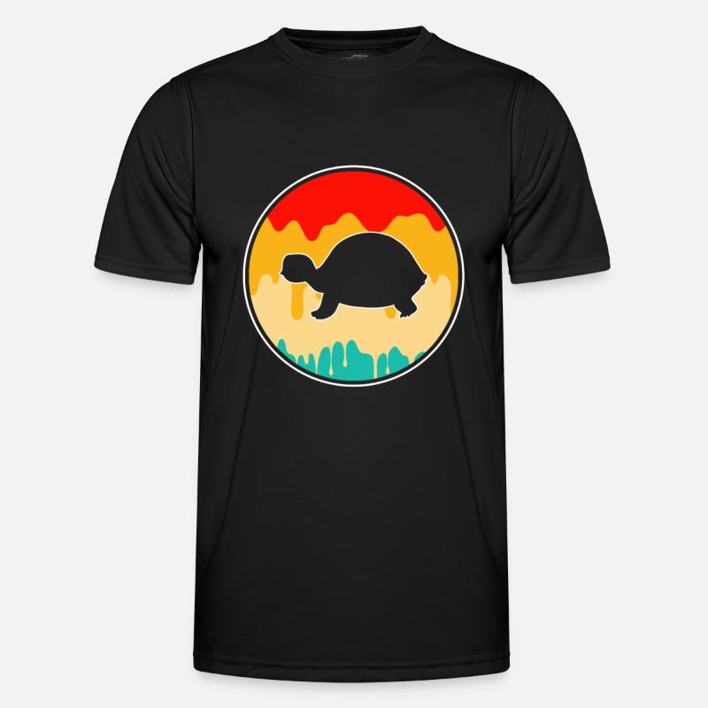 Turtle Retro - Men's Functional T-Shirt - black