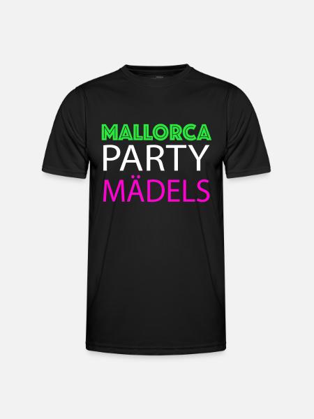 Mallorca Party Mädels - Männer Funktions-T-Shirt - Schwarz