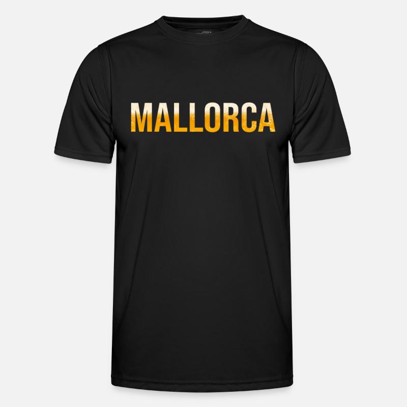Mallorca Beer Lettering - Men's Functional T-Shirt - black
