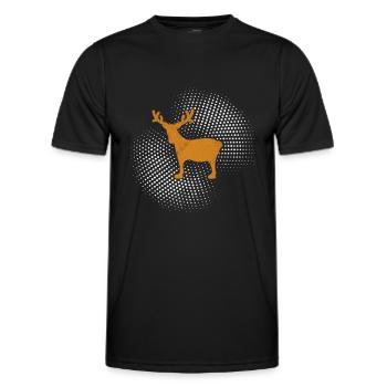 Élan - T-shirt sport Homme - noir - Devant - AI Model Male 178 dark (178cm)