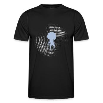 Qualle - Männer Funktions-T-Shirt - Schwarz - Vorne - AI Model Male 178 dark (178cm)