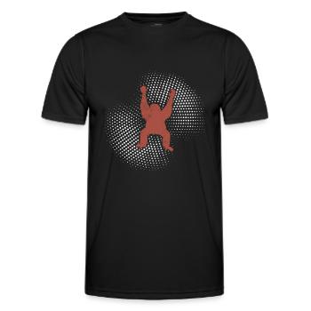 Orang-outan - T-shirt sport Homme - noir - Devant - AI Model Male 178 dark (178cm)