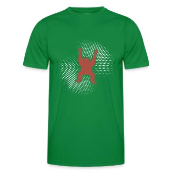 Orang-outan - T-shirt sport Homme - vert - Devant - AI Model Male 178 dark (178cm)