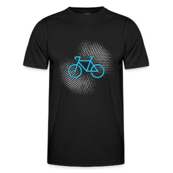 Bicyclette - T-shirt sport Homme - noir - Devant - AI Model Male 178 dark (178cm)