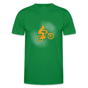 Mountainbike - Männer Funktions-T-Shirt - Kelly Green - Vorne - AI Model Male 178 dark (178cm)