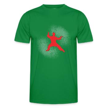 karaté - T-shirt sport Homme - vert - Devant - AI Model Male 178 dark (178cm)