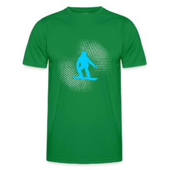 Snowboard - T-shirt sport Homme - vert - Devant - AI Model Male 178 dark (178cm)