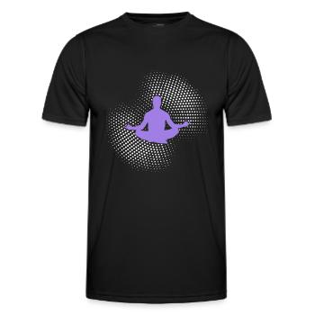 yoga - T-shirt sport Homme - noir - Devant - AI Model Male 178 dark (178cm)