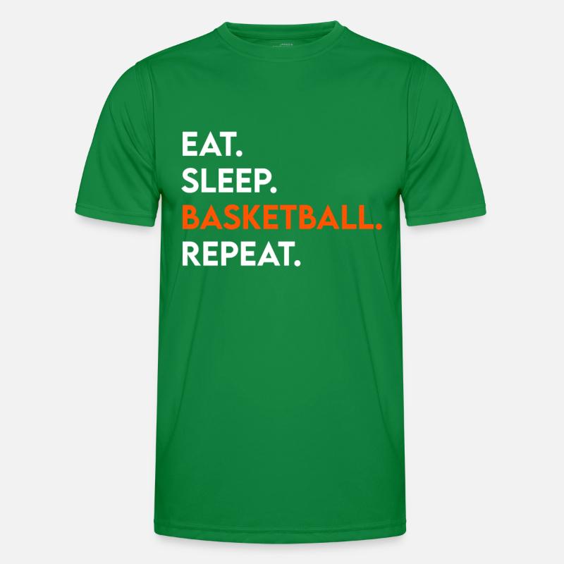 manger du sommeil basket répéter T-shirt sport Homme