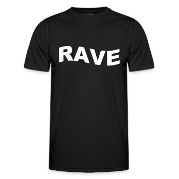 Rave Raver - T-shirt sport Homme - noir - Devant - AI Model Male 178 dark (178cm)