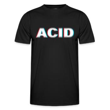 Techno Acide - T-shirt sport Homme - noir - Devant - AI Model Male 178 dark (178cm)