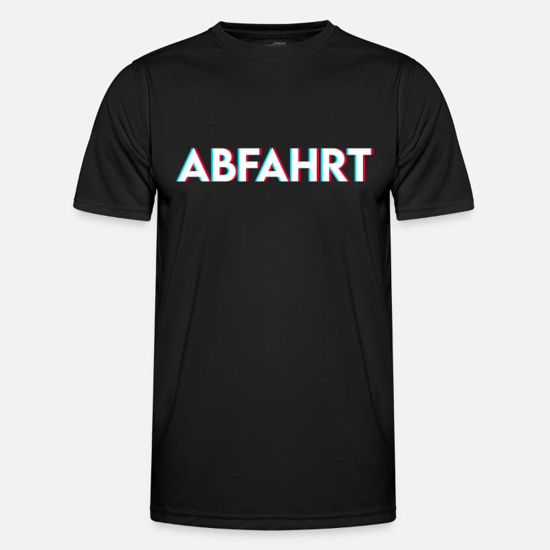 Techno feiern Party - Männer Funktions-T-Shirt - Schwarz