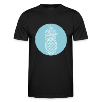 Ananas - Männer Funktions-T-Shirt - Schwarz - Vorne - AI Model Male 178 dark (178cm)