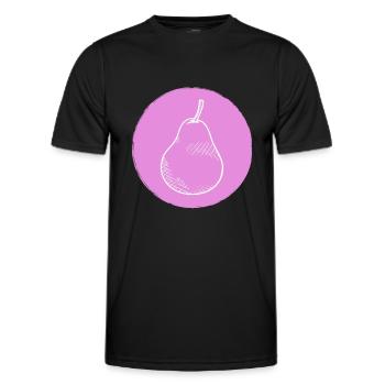 Birne - Männer Funktions-T-Shirt - Schwarz - Vorne - AI Model Male 178 dark (178cm)