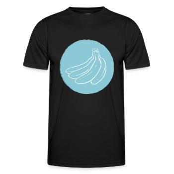 Banane - T-shirt sport Homme - noir - Devant - AI Model Male 178 dark (178cm)