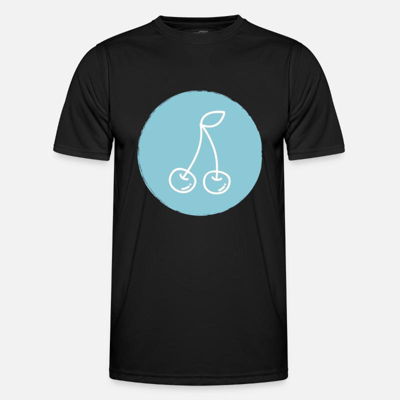 Kirsche Männer Funktions-T-Shirt