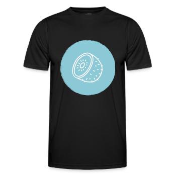 Kiwi - T-shirt sport Homme - noir - Devant - AI Model Male 178 dark (178cm)
