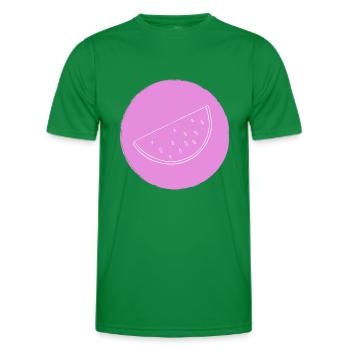 Watermelon - Men's Functional T-Shirt - kelly green - Front - AI Model Male 178 dark (178cm)