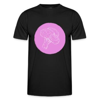 Brocoli - T-shirt sport Homme - noir - Devant - AI Model Male 178 dark (178cm)