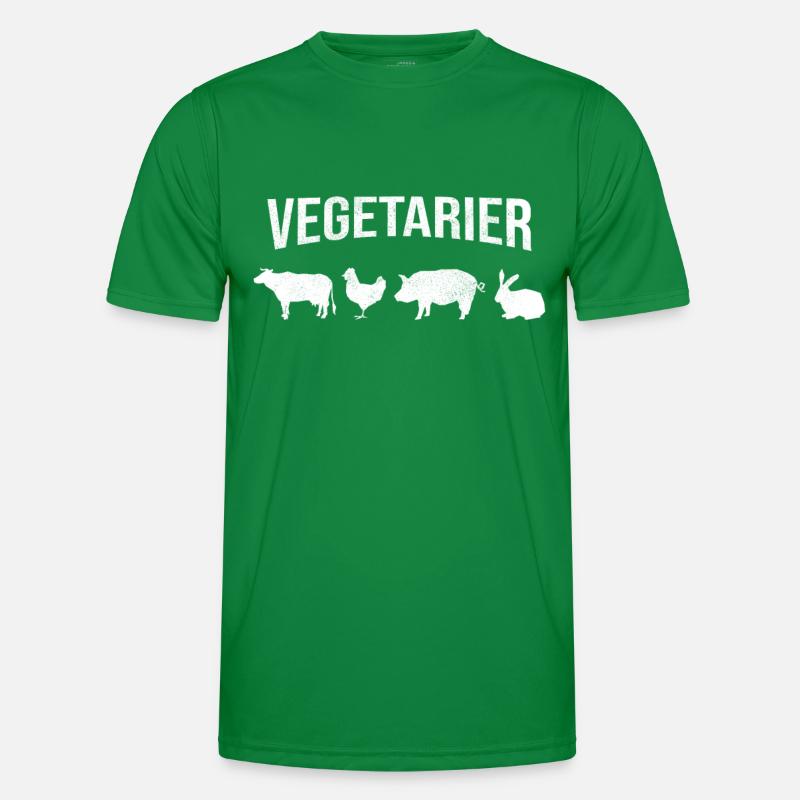 Vegetarier Männer Funktions-T-Shirt