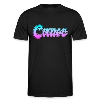 Canoe canoe - Men's Functional T-Shirt - black - Front - AI Model Male 178 dark (178cm)
