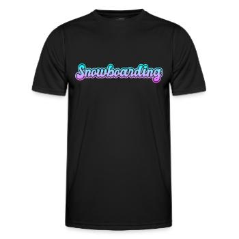 Snowboard - T-shirt sport Homme - noir - Devant - AI Model Male 178 dark (178cm)