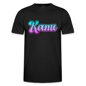 Canoe - Men's Functional T-Shirt - black - Front - AI Model Male 178 dark (178cm)