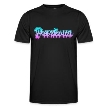 Parkour - T-shirt sport Homme - noir - Devant - AI Model Male 178 dark (178cm)