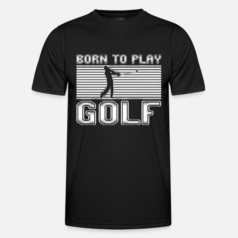 Golf - Männer Funktions-T-Shirt - Schwarz