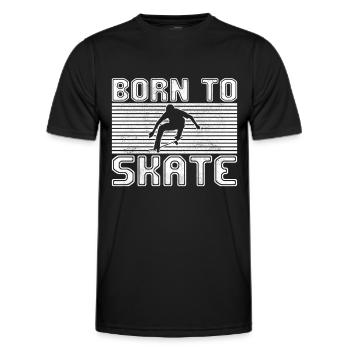 patinage - T-shirt sport Homme - noir - Devant - AI Model Male 178 dark (178cm)