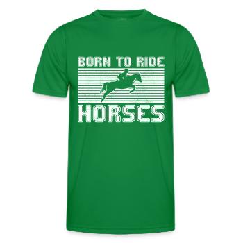 Équitation - T-shirt sport Homme - vert - Devant - AI Model Male 178 dark (178cm)