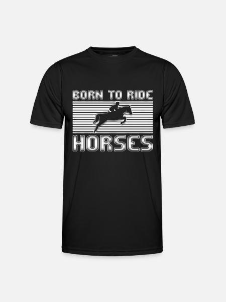 Équitation - T-shirt sport Homme - noir