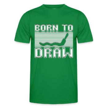 Malen Zeichnen - Männer Funktions-T-Shirt - Kelly Green - Vorne - AI Model Male 178 dark (178cm)