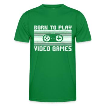 Zocken - Männer Funktions-T-Shirt - Kelly Green - Vorne - AI Model Male 178 dark (178cm)