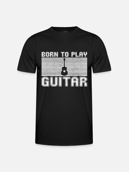 Play the guitar - Men's Functional T-Shirt - black