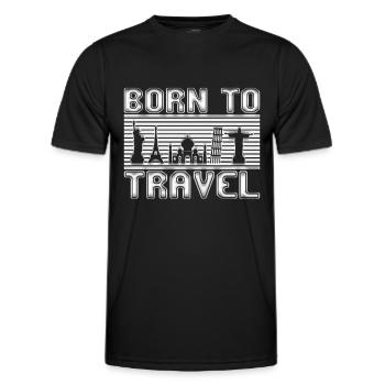 Voyager - T-shirt sport Homme - noir - Devant - AI Model Male 178 dark (178cm)