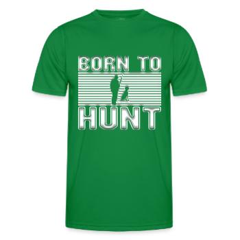 Hunt - Men's Functional T-Shirt - kelly green - Front - AI Model Male 178 dark (178cm)