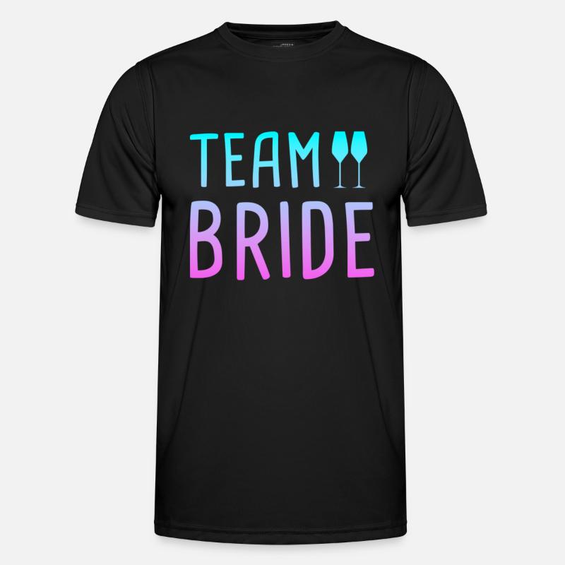team bride - Men's Functional T-Shirt - black
