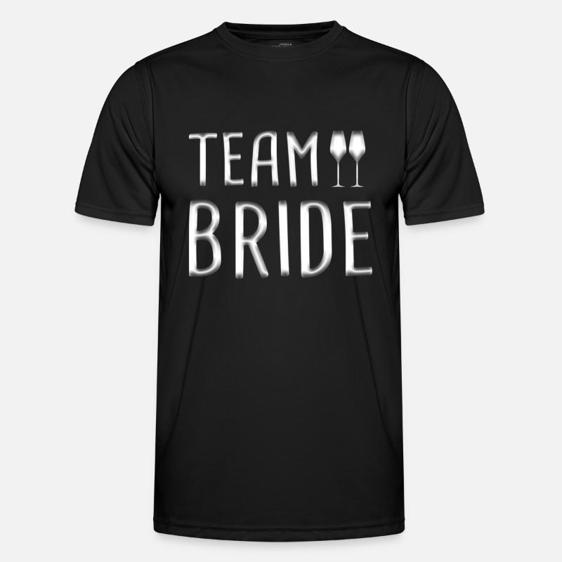 team bride - Men's Functional T-Shirt - black