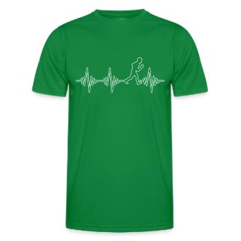 Jogging Heartbeat - T-shirt sport Homme - vert - Devant - AI Model Male 178 dark (178cm)