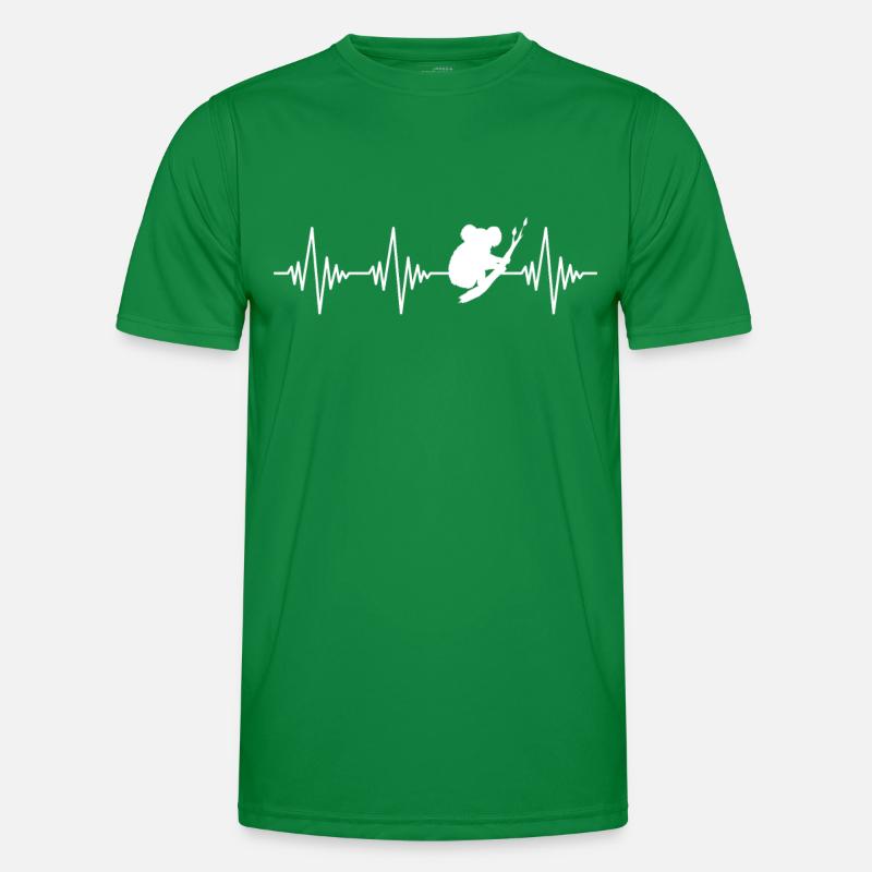 Koala Herzschlag Männer Funktions-T-Shirt